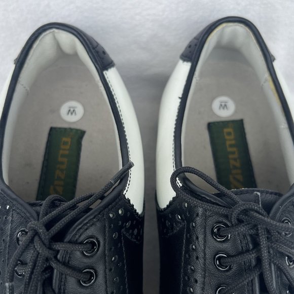 Mizuno men's spikeless golf lace up golf shoes 9527 Size 8.5 Wide EUC - Picture 6 of 10